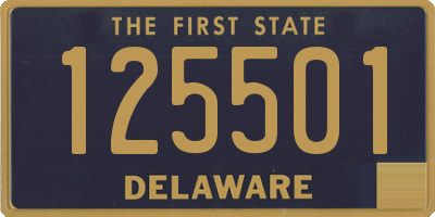 DE license plate 125501