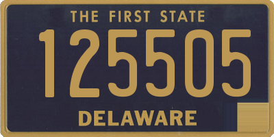 DE license plate 125505