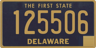 DE license plate 125506