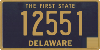 DE license plate 12551