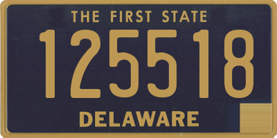 DE license plate 125518