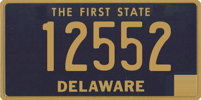 DE license plate 12552