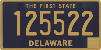 DE license plate 125522