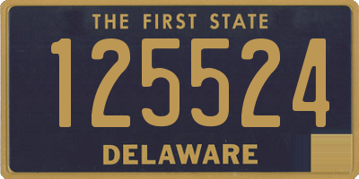 DE license plate 125524