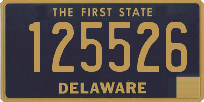 DE license plate 125526