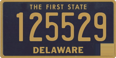 DE license plate 125529