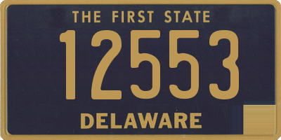 DE license plate 12553