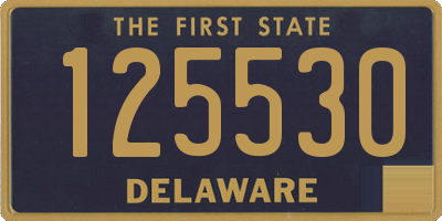 DE license plate 125530