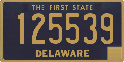 DE license plate 125539