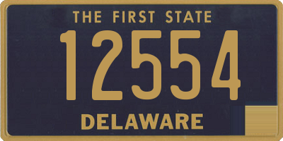 DE license plate 12554