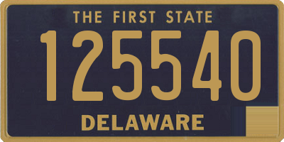 DE license plate 125540