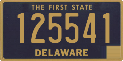 DE license plate 125541