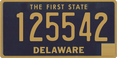 DE license plate 125542