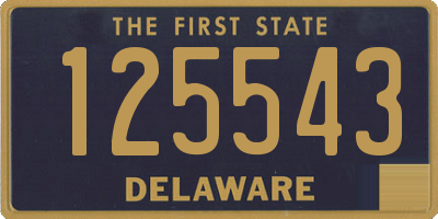 DE license plate 125543