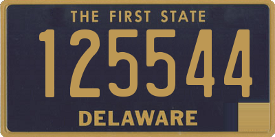 DE license plate 125544