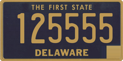 DE license plate 125555