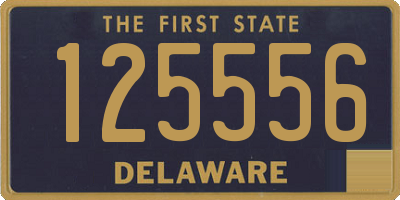 DE license plate 125556