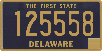 DE license plate 125558