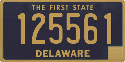 DE license plate 125561