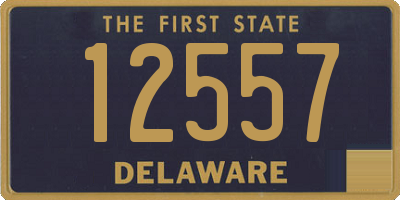 DE license plate 12557