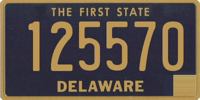 DE license plate 125570