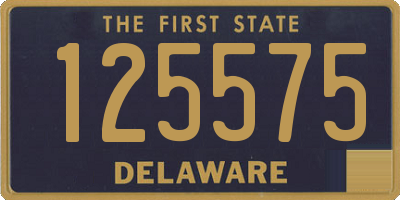 DE license plate 125575