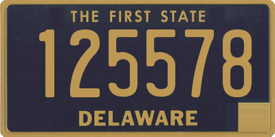 DE license plate 125578