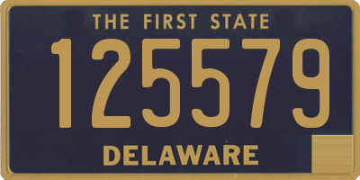 DE license plate 125579