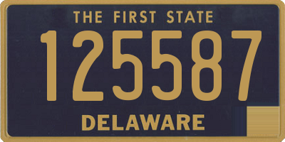 DE license plate 125587