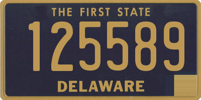 DE license plate 125589