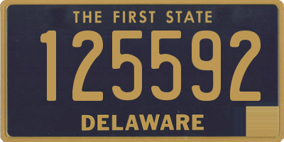 DE license plate 125592