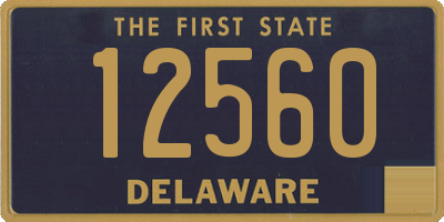 DE license plate 12560