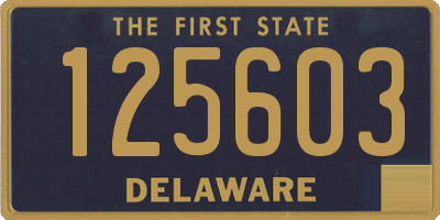 DE license plate 125603