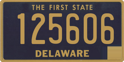 DE license plate 125606