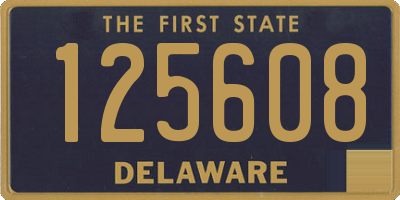 DE license plate 125608