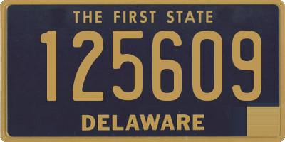 DE license plate 125609