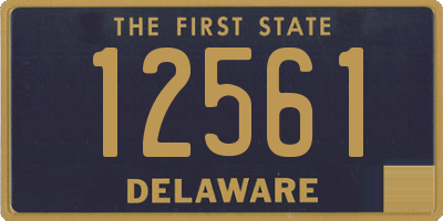 DE license plate 12561