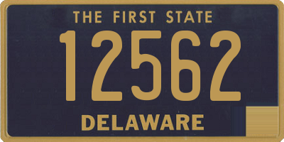 DE license plate 12562