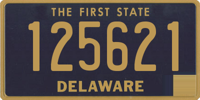 DE license plate 125621