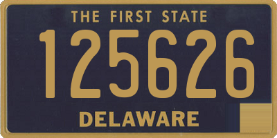 DE license plate 125626