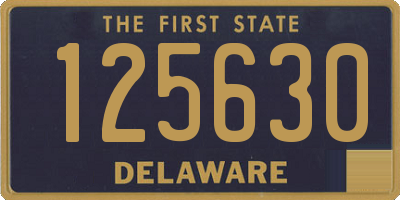 DE license plate 125630