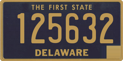 DE license plate 125632