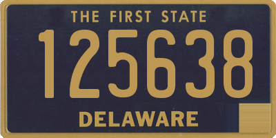 DE license plate 125638