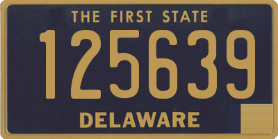 DE license plate 125639