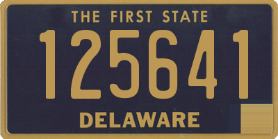 DE license plate 125641