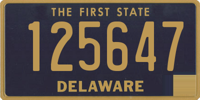 DE license plate 125647