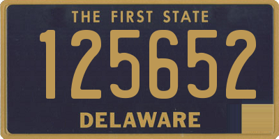 DE license plate 125652