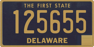 DE license plate 125655