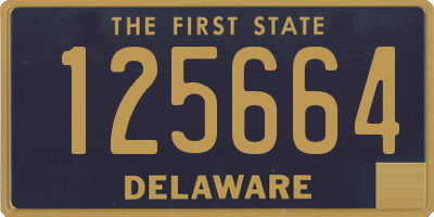 DE license plate 125664