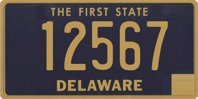 DE license plate 12567